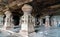 Interior of Indra Sabha temple at Ellora Caves, India