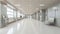 The interior of the inner corridor of the hospital.The concept of healthcare. Generated by AI