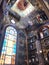 Interior inside the old orthodox Christian church in a Muslim Arab Islamic country with icons, prayers, god, murals, ornaments, pa