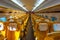 Interior of Japanese Shinkansen high speed train