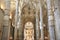 Interior of Jeronimos Cathedral in Lisbon, Portugal