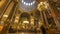 Interior of Kazan Cathedral with people timelapse. SAINT PETERSBURG, RUSSIA