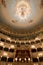 Interior of La Fenice Theatre, chandelier