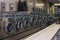 Interior of a laundromat in New York, USA