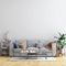 Interior Living Room Wall Mock Up Background