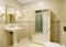 Interior of a luxurious toilet room in a classic style