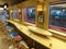 The interior of a luxury sightseeing train in Japan