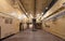Interior of main hall in Soviet nuclear weapon bunker.