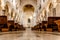 Interior of the main nave of the Cathedral Basilica of San Sabino in Bari