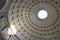 Interior of Majestic Pantheon in Rome, Italy