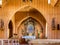 Interior of the Marie Hilf chapel on the hill of Swiss Alps village stoos