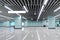 Interior of modern architecture commercial building led lighting system