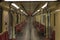 Interior of the modern Budapest metro (subway)