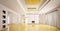 Interior of modern empty apartment panorama