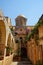 Interior monastery courtyard outside of Chania, Crete