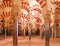 Interior of Mosque (Mezquita) cathedral of Cordoba
