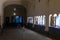 The interior of the museum, a hall with large exhibits and showcases. Naples Aquarium Anton Dorn is the oldest aquarium in all of