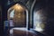 Interior mysterious passageway inside the Sheikh Lotfollah Mosque at Naqhsh-e Jahan Square in Isfahan, Iran