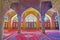 Interior of Nasir Ol-Molk mosque, Shiraz, Iran