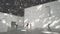 Interior of the new Louvre Museum in Abu Dhabi showing reflections of the Rain of Light dome stock footage video