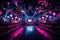 Interior of a night club with neon lights. 3d rendering, Interior of a night club with bright lights. Night club. A decorated