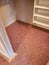Interior of old carpet replace in a empty closet background