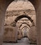 Interior of the old granary and stable of the Heri es-Souani in Meknes, Morocco