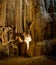 Interior of an old historic rocky cave