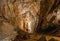 Interior of an old historic rocky cave