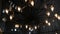 Interior old vintage lamps in ceiling chandelier in the world famous blue mosque in Istanbul, Turkey