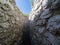 Interior of an old well next to a reservoir in southern Spain