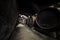 Interior of an old wine cellar, barrels