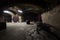 Interior of an old wine cellar, barrels