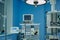 Interior of an operating room in a modern clinic. Plastic surgery, life saving, medicine