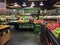 Interior of organic produce for sale at store