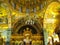 The interior of Orthodox church of Saint Savvas of the patron saint of the Greek island of Kalymnos