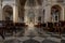 The interior of the parish church of the Holy Family of Soragna, Parma, Italy