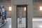 Interior of a paving plant. Empty industrial premises. A machine that produces paving slabs