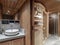 The interior photograph of a rustic-style children`s bedroom