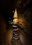 Interior photos of a stalactite cave in Franconian Switzerland in southern Germany