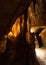 Interior photos of a stalactite cave in Franconian Switzerland in southern Germany