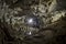 Interior of Polovragi cave, Romania