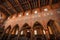 Interior of the Protestant neo-Gothic Church of St. Laurence or St. Laurenzen Kirche, St. Gallen, Switzerland