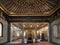 Interior of public mosque of Manial Palace of Prince Mohammed Ali Tewfik with wooden golden ornate ceilings, Cairo, Egypt