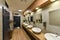 Interior of a public restroom