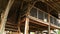 Interior roof of Burmese stilt house, Myanmar