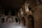 Interior, room inside the cave. Selime Monastery in Cappadocia, Turkey. Green tour