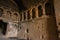 Interior, room inside the cave. Selime Monastery in Cappadocia, Turkey. Green tour