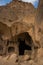 Interior, room inside the cave. Selime Monastery in Cappadocia, Turkey. Green tour