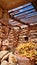 Interior ruined house in Lampedusa, Sicily.